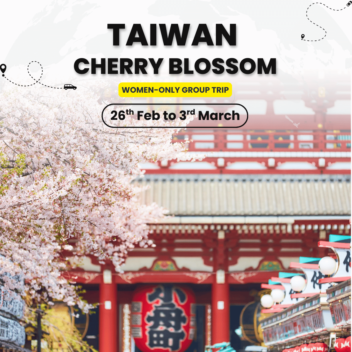 Taiwan Cherry Blossom Women-Only Tour | Taichung, Sun Moon Lake & Taipei Blossoms